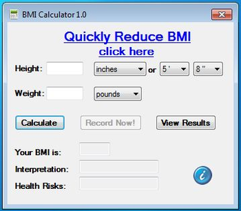 Bizou BMI Calculator screenshot
