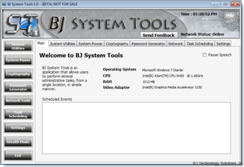 BJ System Tools screenshot