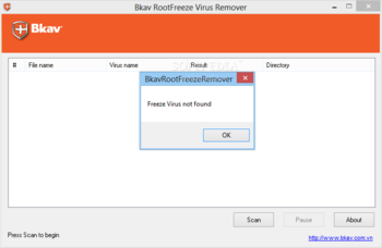 Bkav RootFreeze Virus Remover screenshot