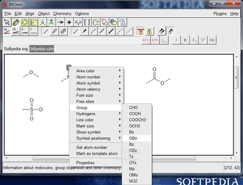 BKchem screenshot 3