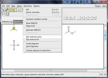 BKchem screenshot 7