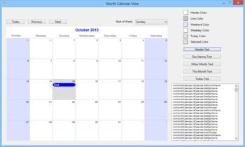 BKS Calendar screenshot