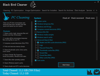 Black Bird Cleaner screenshot