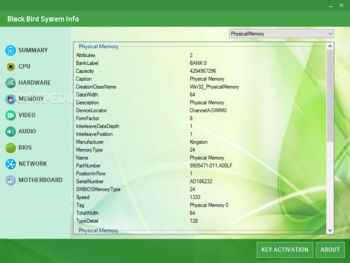 Black Bird System Info screenshot 3
