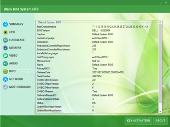 Black Bird System Info screenshot 4
