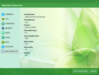 Black Bird System Info screenshot 5