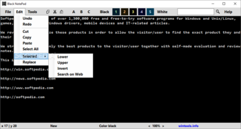 Black NotePad screenshot 3