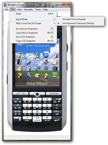 BlackBerry 7130g Simulator screenshot 3