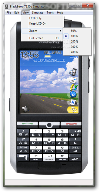 BlackBerry 7130g Simulator screenshot 4