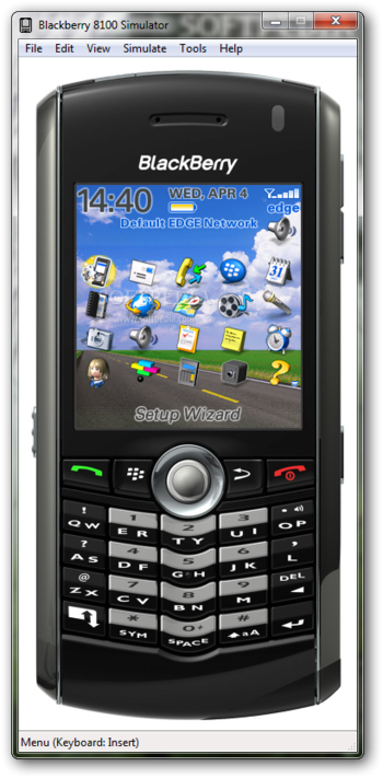 BlackBerry 8100 Simulator screenshot 2