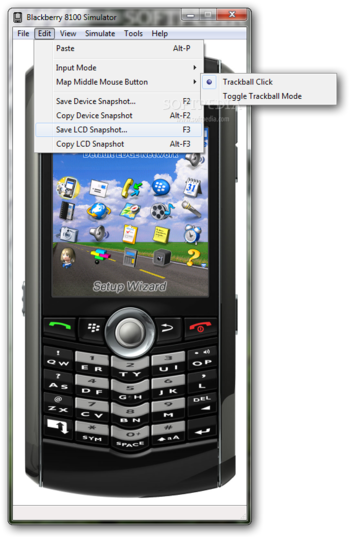 BlackBerry 8100 Simulator screenshot 3