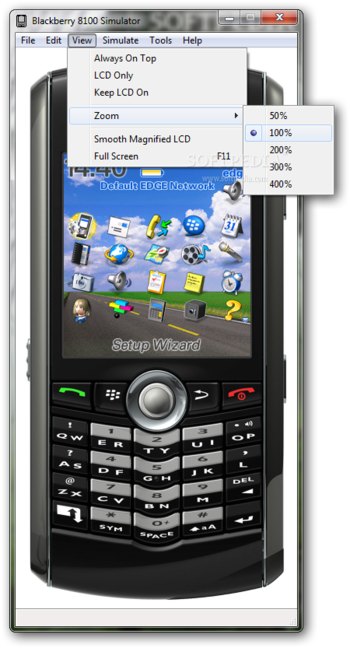 BlackBerry 8100 Simulator screenshot 4