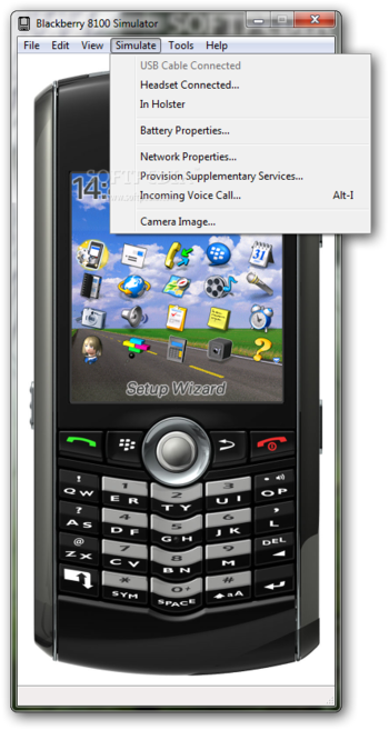 BlackBerry 8100 Simulator screenshot 5