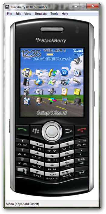 BlackBerry 8110 Simulator screenshot 2