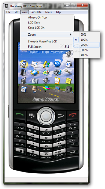 BlackBerry 8110 Simulator screenshot 4