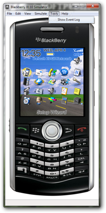 BlackBerry 8110 Simulator screenshot 6