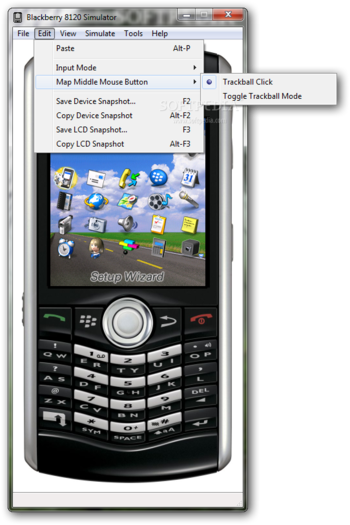 BlackBerry 8120 Simulator screenshot 3