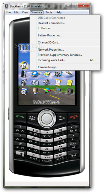 BlackBerry 8120 Simulator screenshot 5