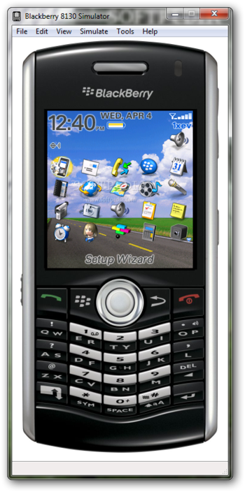 BlackBerry 8130 Simulator screenshot 2