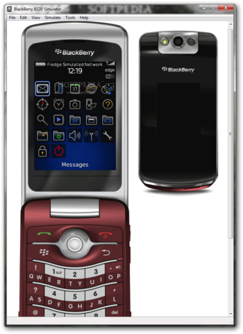 BlackBerry 8220 Simulator screenshot 2