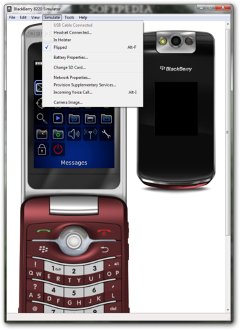 BlackBerry 8220 Simulator screenshot 5