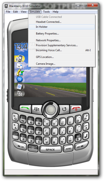 BlackBerry 8310 Simulator screenshot 5