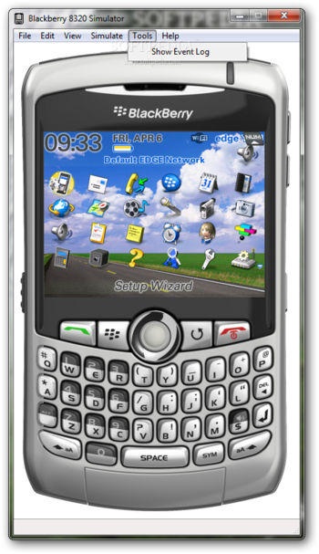 BlackBerry 8320 Simulator screenshot 6