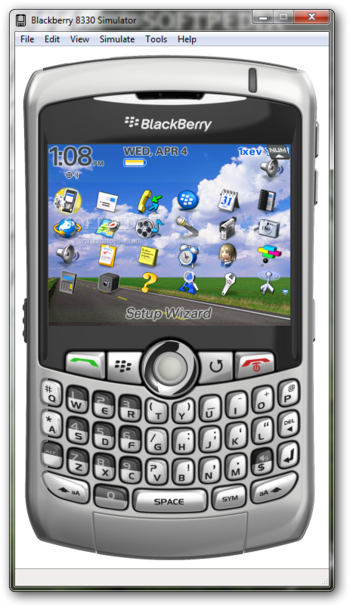 BlackBerry 8330 Simulator screenshot 2