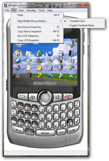BlackBerry 8330 Simulator screenshot 3