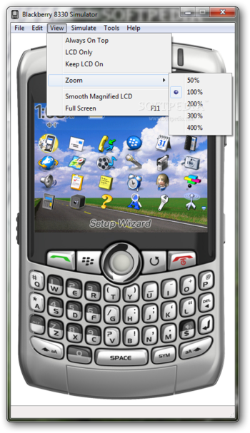 BlackBerry 8330 Simulator screenshot 4