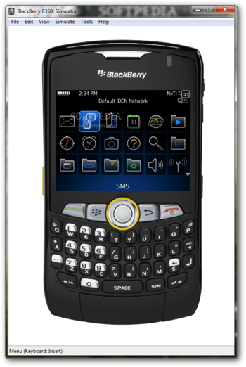 BlackBerry 8350i Simulator screenshot 2