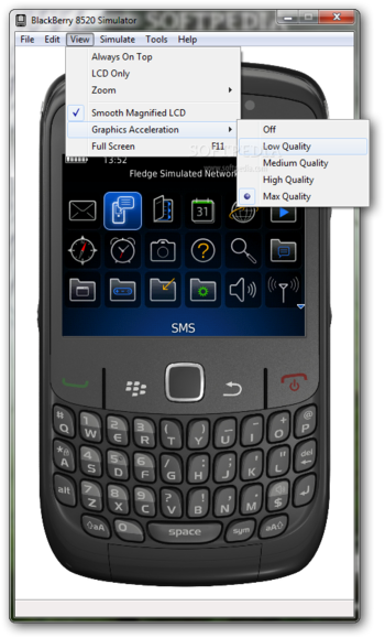 BlackBerry 8520 Simulator screenshot 4