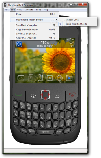 BlackBerry 8530 Simulator screenshot 3
