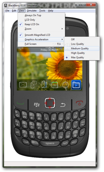 BlackBerry 8530 Simulator screenshot 4