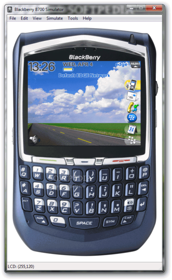 BlackBerry 8700 Simulator screenshot