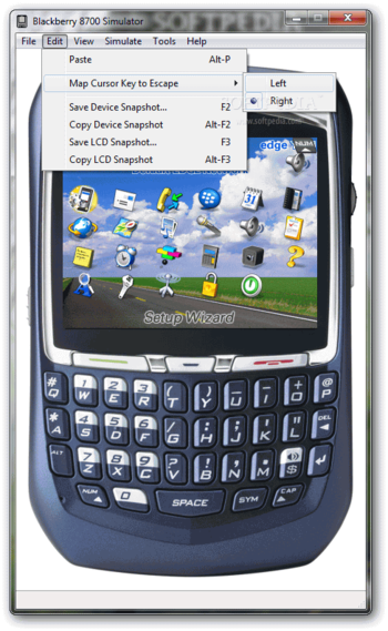 BlackBerry 8700 Simulator screenshot 3