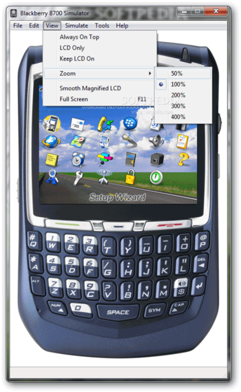 BlackBerry 8700 Simulator screenshot 4
