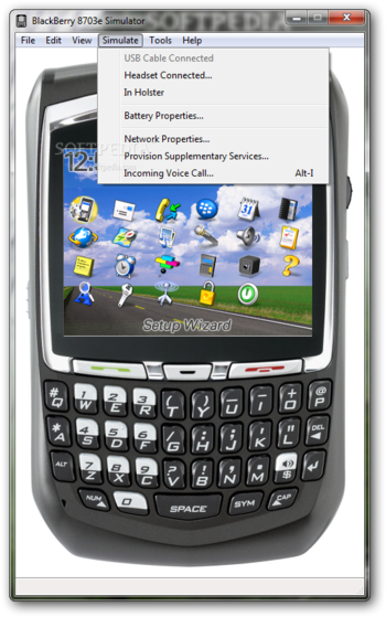 BlackBerry 8703e Simulator screenshot 5