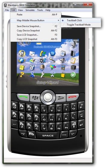 BlackBerry 8800 Simulator screenshot 3