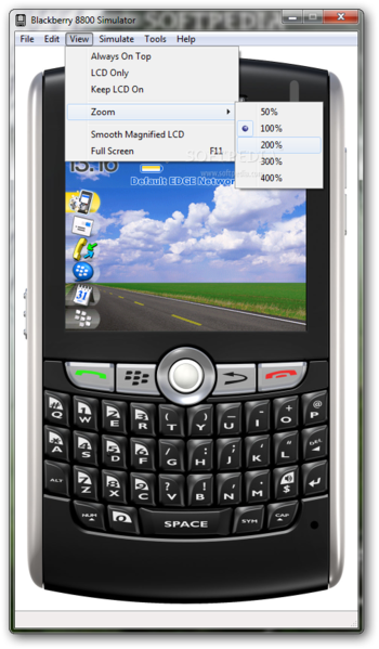 BlackBerry 8800 Simulator screenshot 4