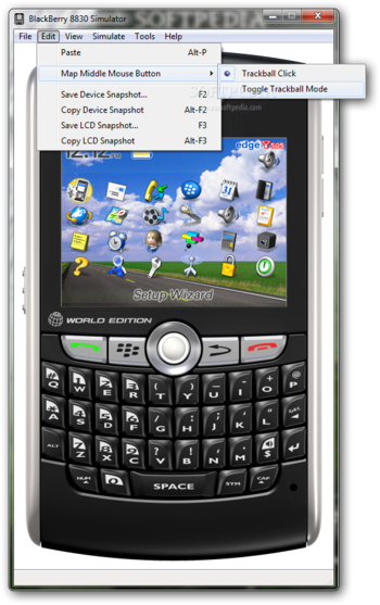 BlackBerry 8830 Simulator screenshot 3