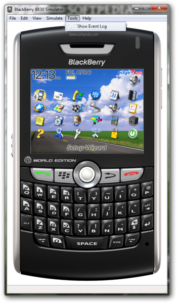 BlackBerry 8830 Simulator screenshot 6