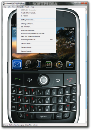 BlackBerry 9000 Simulator screenshot 5