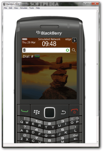 BlackBerry 9100 Simulator screenshot