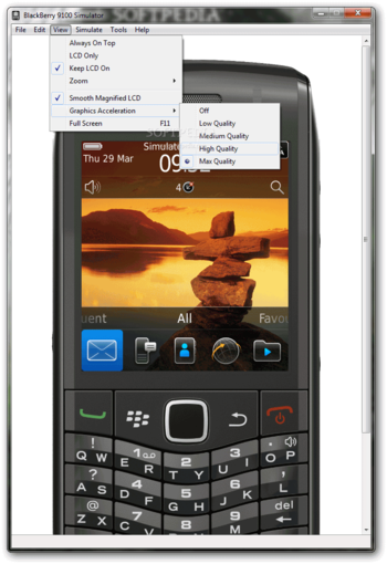 BlackBerry 9100 Simulator screenshot 5