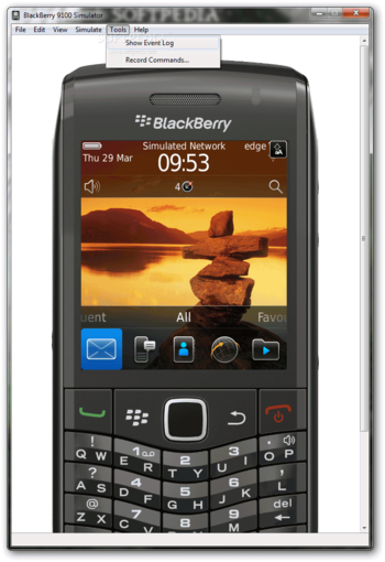 BlackBerry 9100 Simulator screenshot 7