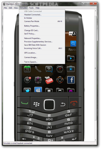 BlackBerry 9105 Simulator screenshot 6