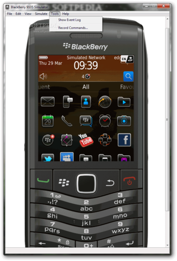 BlackBerry 9105 Simulator screenshot 7