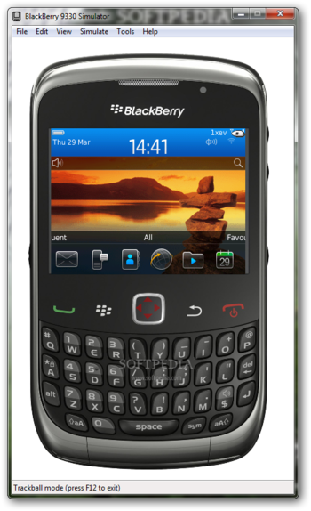 BlackBerry 9330 Simulator screenshot