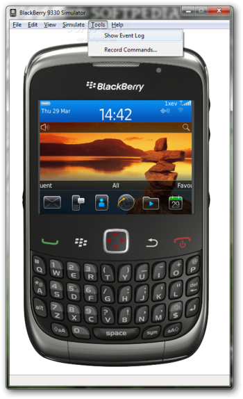 BlackBerry 9330 Simulator screenshot 7